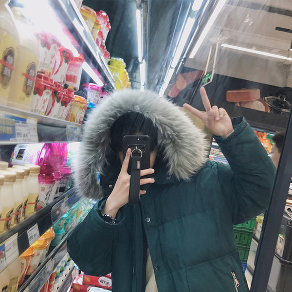 Ежедневно мъжко яке широк модел с пух на качулката в няколко цвята 