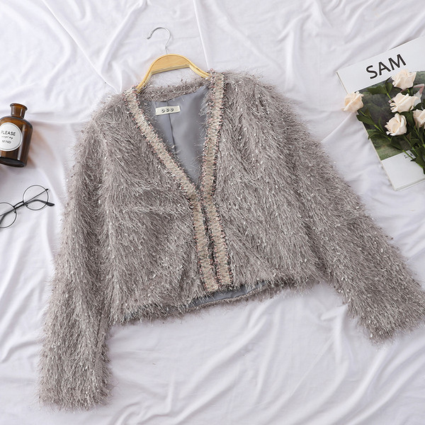 Стилна дамско къса жилетка в различни цветове