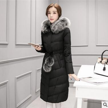 Дамско дълго  яке с пух в няколко цвята