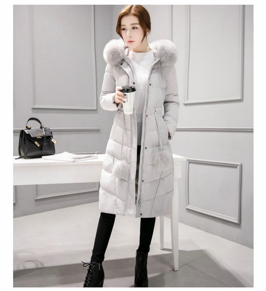 Дамско дълго  яке с пух в няколко цвята