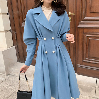 Дамско палто разкроен модел в три цвята