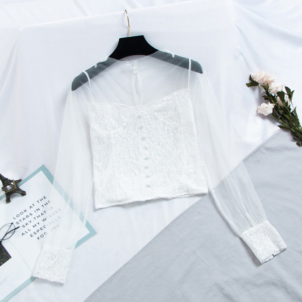 Модерна дамска риза с флорални мотиви в три цвята