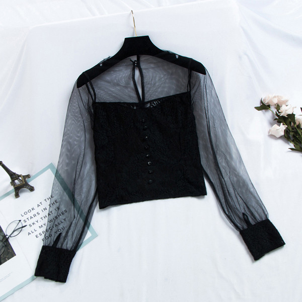 Модерна дамска риза с флорални мотиви в три цвята