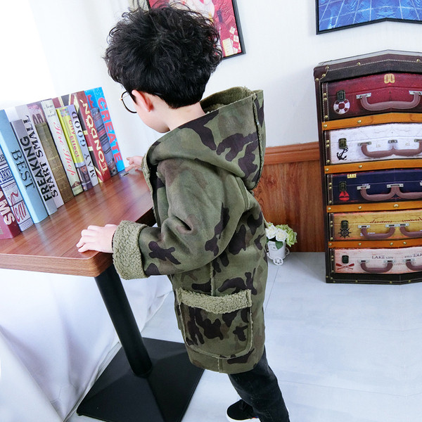 Ежедневно детско плътно яке за момчета с качулка