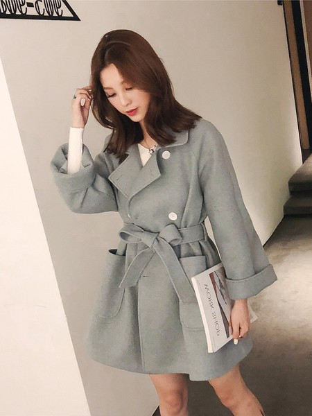 Стилно дамско палто в три цвята