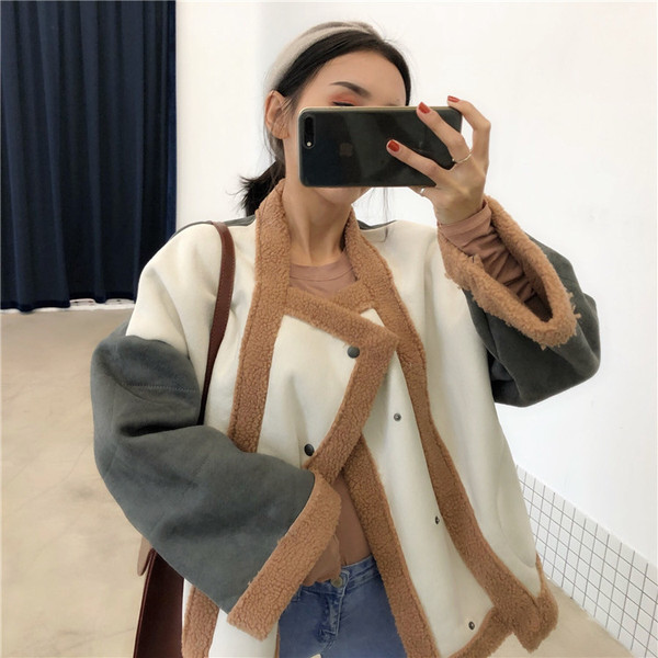 Модерно дамско зимно яке широк модел