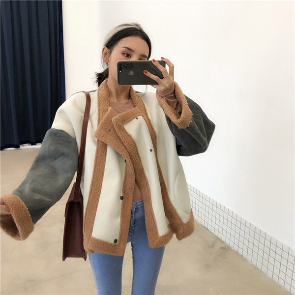 Модерно дамско зимно яке широк модел