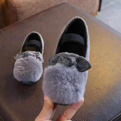 Детски зимни обувки с пух за момичета в различни цветове