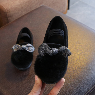 Детски зимни обувки с пух за момичета в различни цветове