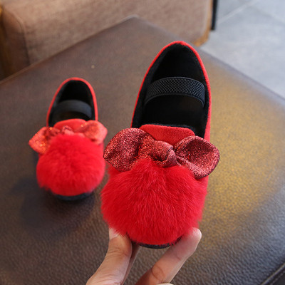 Детски зимни обувки с пух за момичета в различни цветове