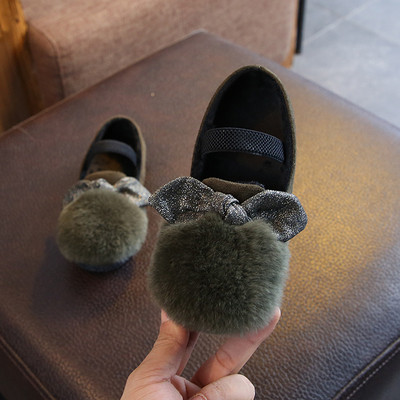 Детски зимни обувки с пух за момичета в различни цветове