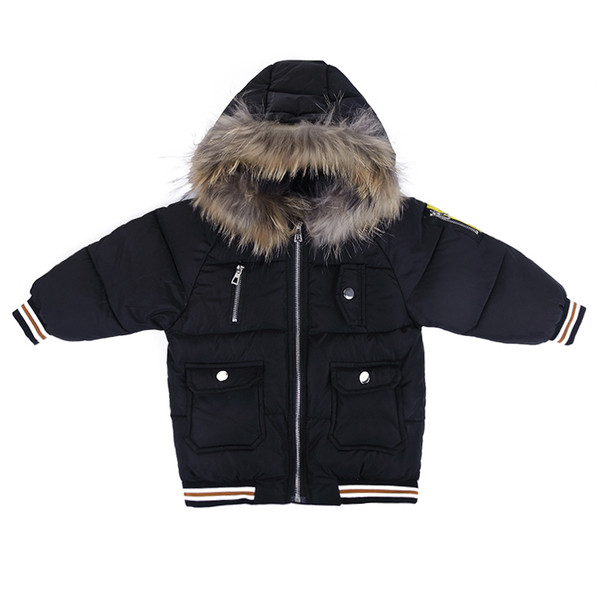 Ежедневно детско яке за момчета в черен и червен цвят