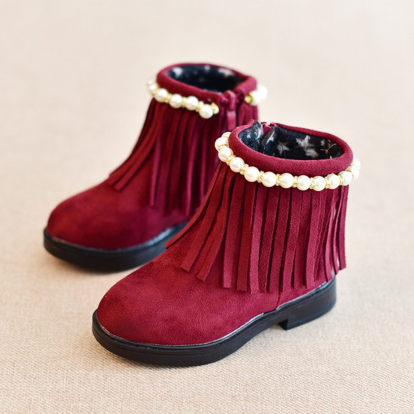 Детски модерни боти за момичета в три цвята