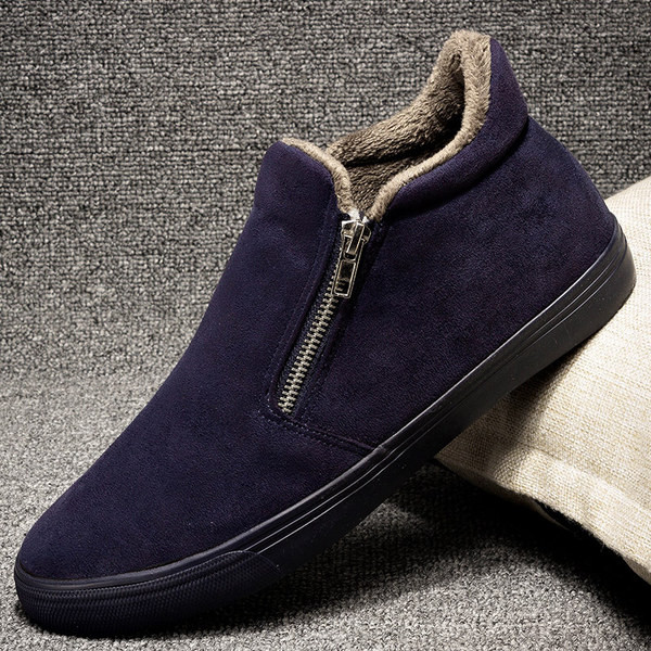 Стилни мъжки обувки с плътна потплата в три цвята