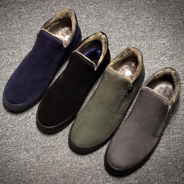 Стилни мъжки обувки с плътна потплата в три цвята