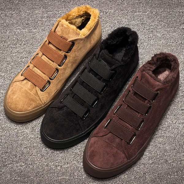 Модерни мъжки зимни обувки за мъже в три цвята