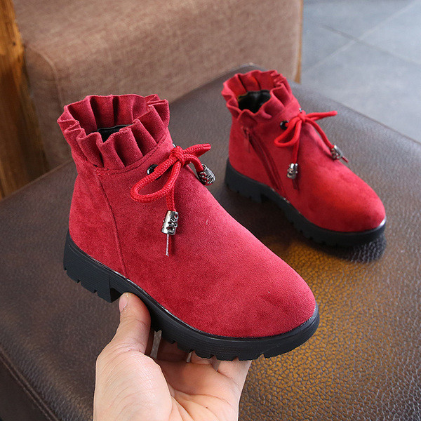 Модерни детски боти за момичета в три цвята