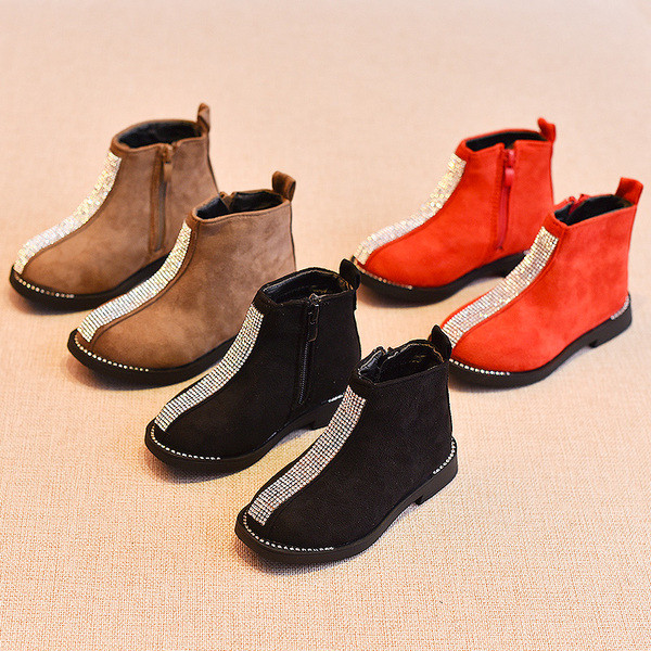 Детски боти за  момичета в три цвята