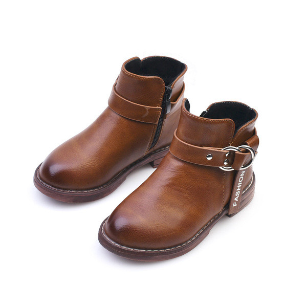 Детски боти за момичета от еко кожа в три цвята