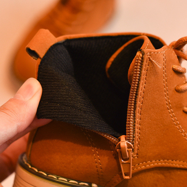 Детски зимни боти за момичета с връзки в три цвята