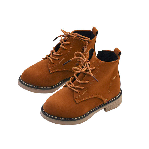 Детски зимни боти за момичета с връзки в три цвята