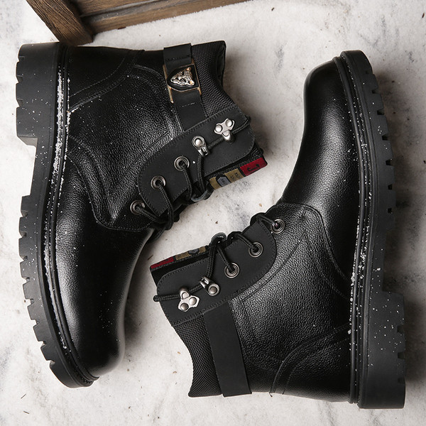 Стилни мъжки боти с мека потплата в два цвята