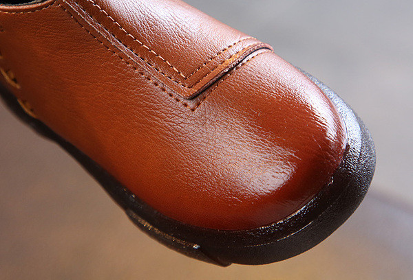 Детски боти за момичета от еко кожа в черен, кафяв и червен цвят