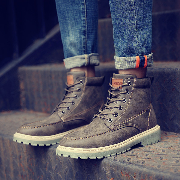 Мъжки стилни ботуши в три цвята