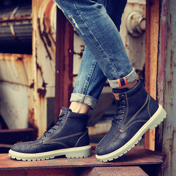 Мъжки стилни ботуши в три цвята