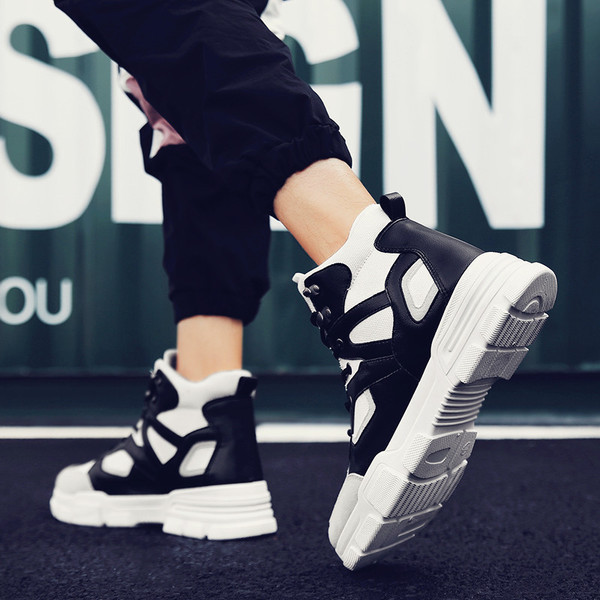 Спортни зимни мъжки обувки в два цвята