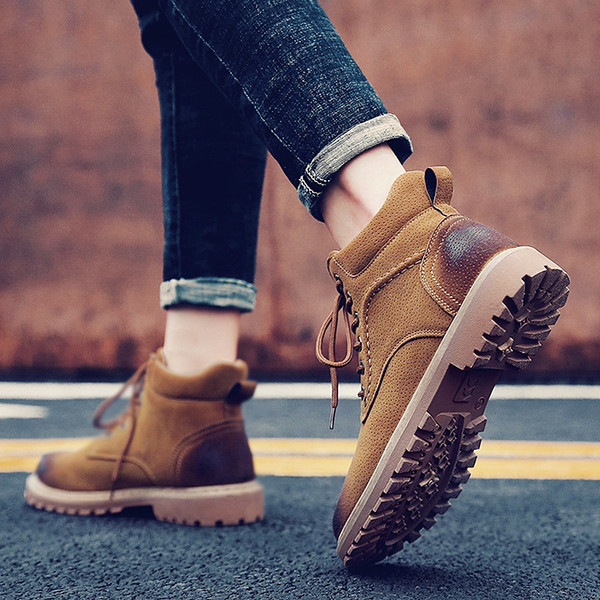 Модерни мъжки ботуши в три цвята от еко велур