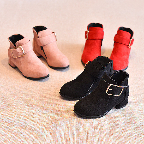 Детски боти за момичета  в три цвята