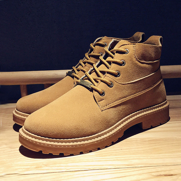 Елегантни мъжки ботуши от еко велур в три цвята