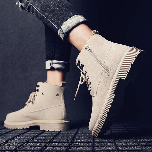 Модерни изчистени мъжки ботуши в три цвята