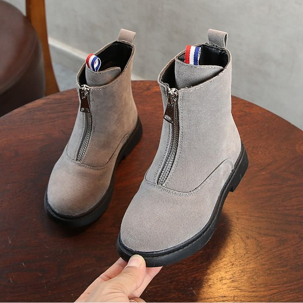 Детски ботуши с цип в три цвята