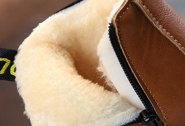 Детски боти за момичета от еко кожа в черен, червен и кафяв цвят