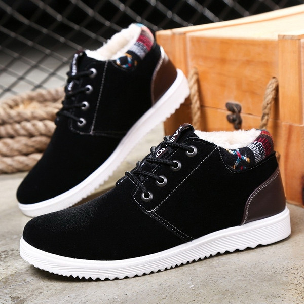 Άνετοι μπότες χειμώνα από οικολογικό σουέτ