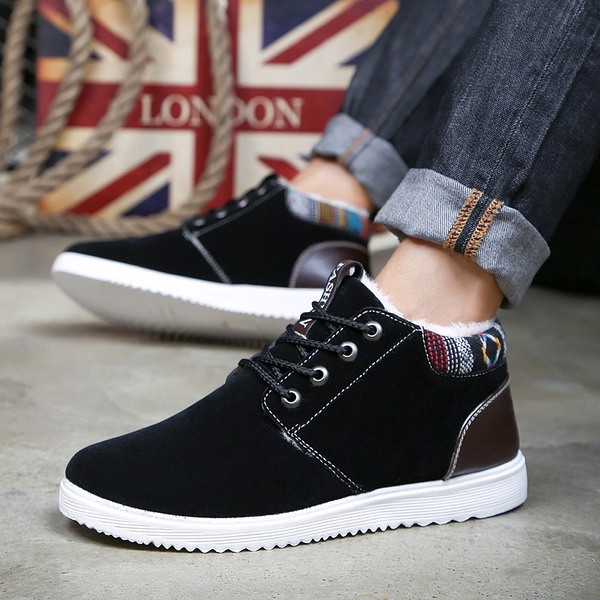 Άνετοι μπότες χειμώνα από οικολογικό σουέτ