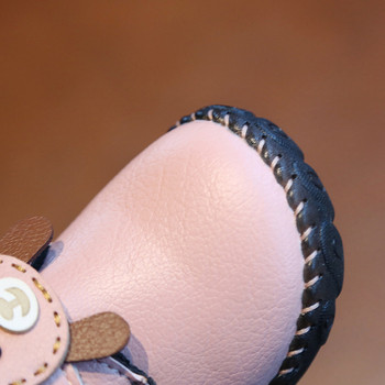 Παιδικά παπούτσια για κορίτσια από οικολογικό δέρμα σε ροζ, μαύρο και κόκκινο χρώμα