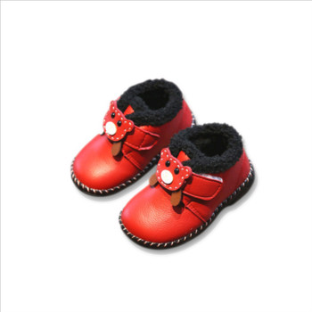 Παιδικά παπούτσια για κορίτσια από οικολογικό δέρμα σε ροζ, μαύρο και κόκκινο χρώμα