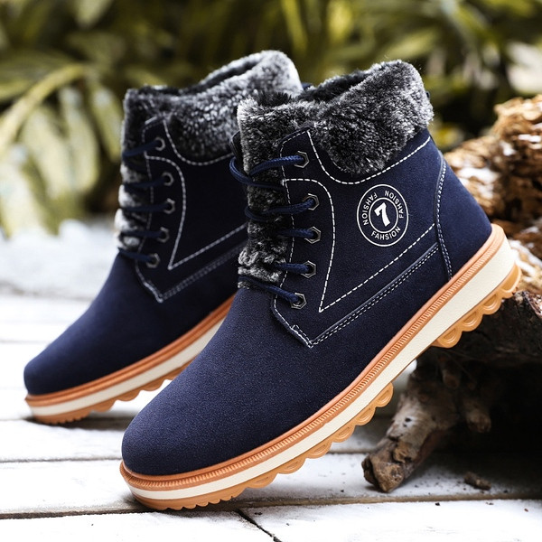 Модерни мъжки ботуши с мека потплата 