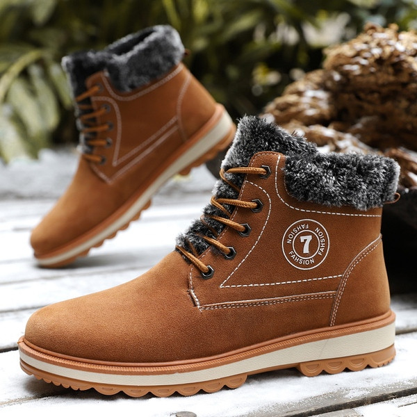 Модерни мъжки ботуши с мека потплата 