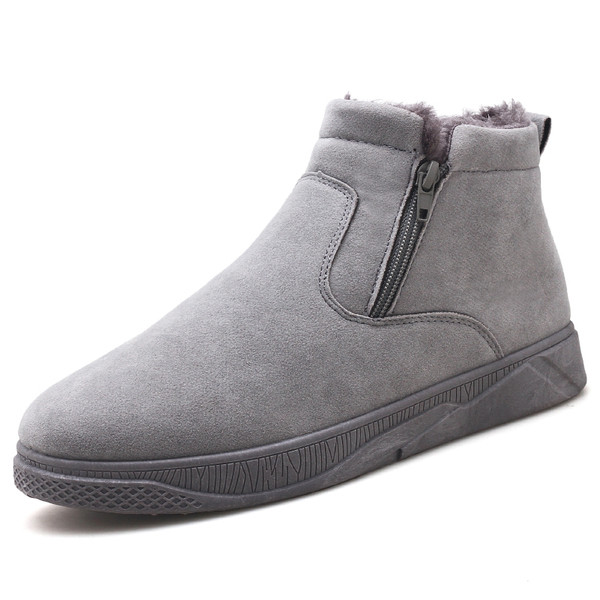 Cizme confortabile pentru barbati in trei culori cu fermoar