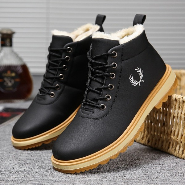 HIT Cizme elegante pentru barbati din piele ecologica cu talpa aspra