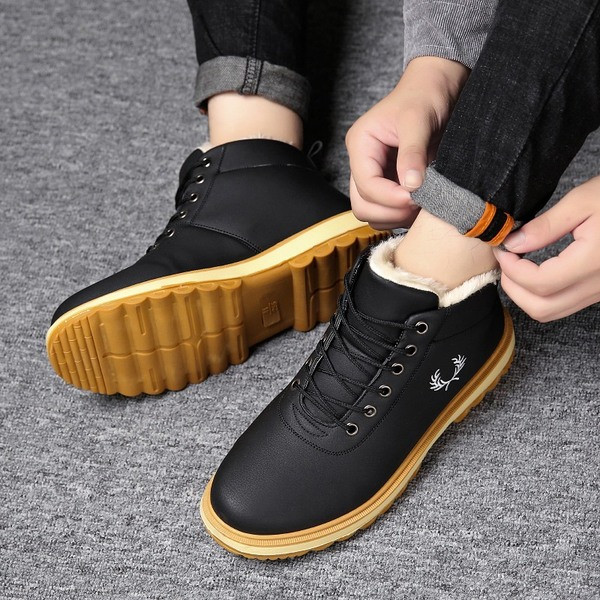 HIT Cizme elegante pentru barbati din piele ecologica cu talpa aspra