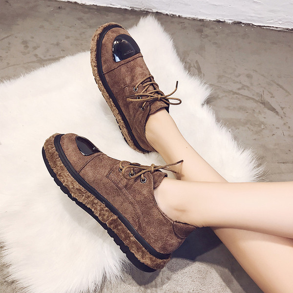 Pantofi moderni de dama cu sireturi in doua culori