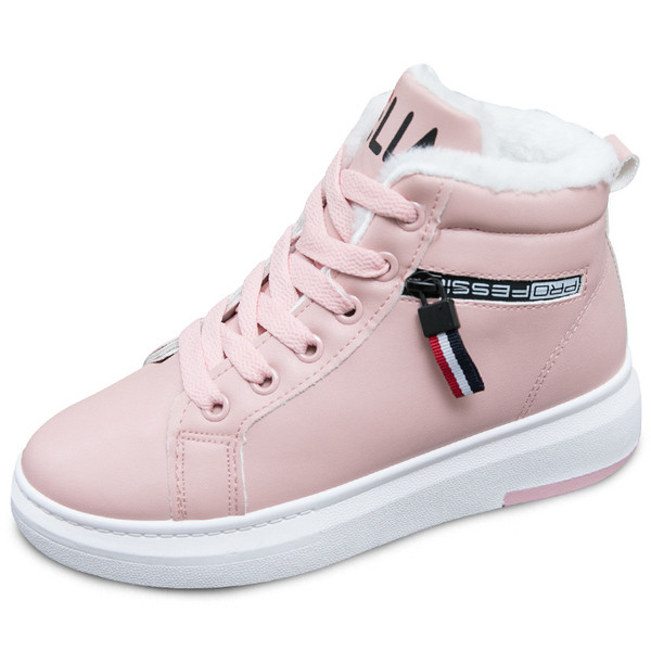 Tenisi dama cu talpa inalta in trei culori