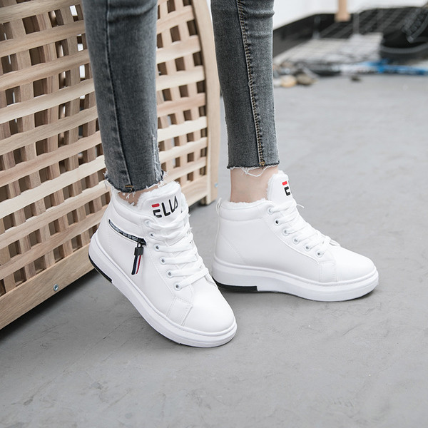 Tenisi dama cu talpa inalta in trei culori