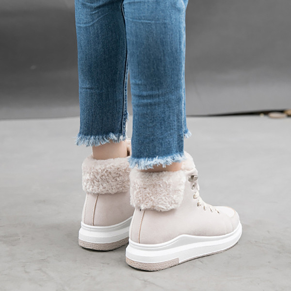 Adidasi moderni de dama cu talpa inalta in trei culori