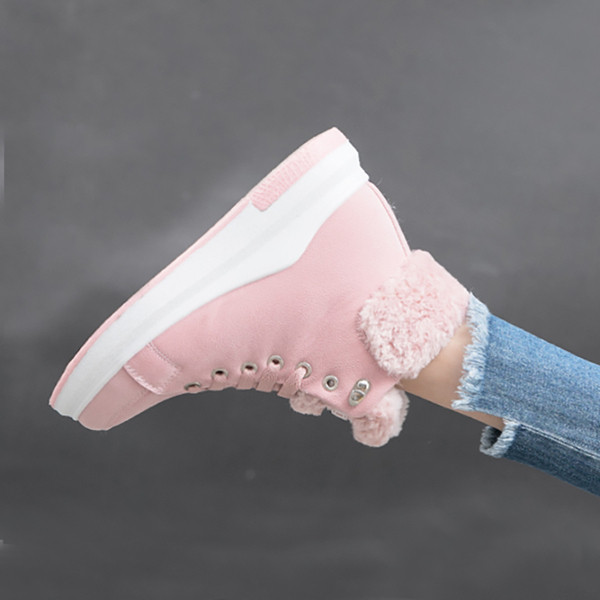 Adidasi moderni de dama cu talpa inalta in trei culori